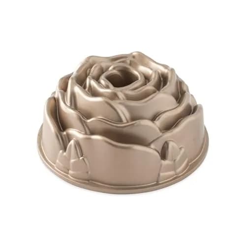 Nordic Ware Rose Cast Aluminum Bundt Pan | 10-Cup Capacity, Even Baking, Nonstick, Made in USA thumbnail 1