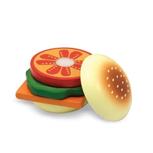 Melissa & Doug Wooden Sandwich-Making Pretend Play Food Set for Kids Ages 3+ | 16 Wooden Ingredients, Realistic Details thumbnail 4