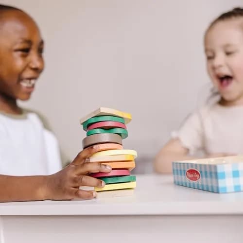 Melissa & Doug Wooden Sandwich-Making Pretend Play Food Set for Kids Ages 3+ | 16 Wooden Ingredients, Realistic Details thumbnail 5