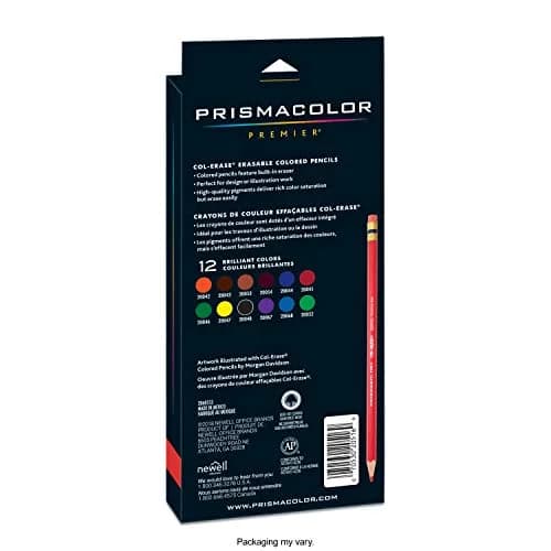 Prismacolor Col-Erase Erasable Colored Pencils, Assorted Colors, 12 Count thumbnail 5