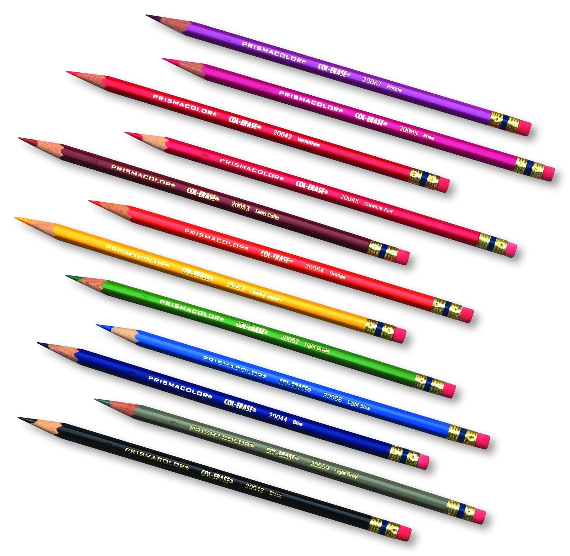 Prismacolor Col-Erase Erasable Colored Pencils, Assorted Colors, 12 Count - view 6