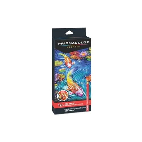 Prismacolor Col-Erase Erasable Colored Pencils, Assorted Colors, 12 Count thumbnail 1