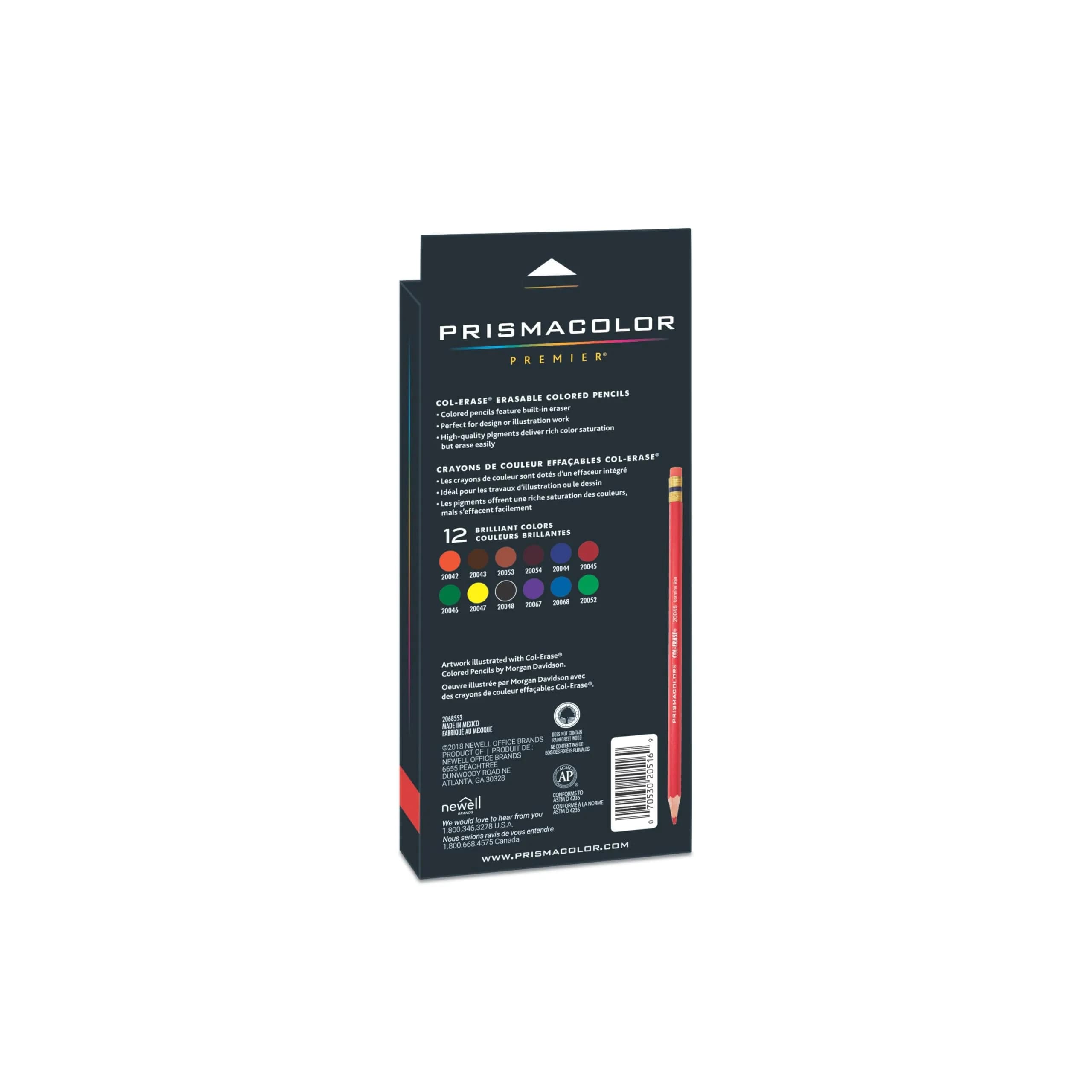 Prismacolor Col-Erase Erasable Colored Pencils, Assorted Colors, 12 Count - view 2
