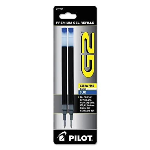 Pilot G2 Gel Ink Refills Extra Fine Point 0.5 mm | Vibrant, Smudge-Resistant Blue Ink thumbnail 1