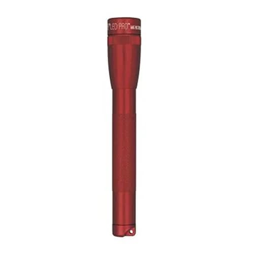 MagLite Mini Incandescent 2-Cell AA Flashlight Combo, Black | 14 Lumens, 6-Hour Runtime — Red / Mini