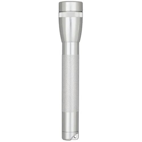 MagLite Mini Incandescent 2-Cell AA Flashlight Combo, Black | 14 Lumens, 6-Hour Runtime — Silver