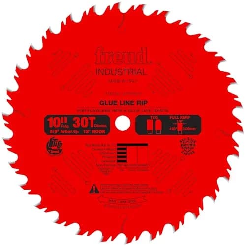 Freud 10-Inch 30 Tooth TCG Glue Line Ripping Saw Blade | Heavy-Duty, Smooth Finish, Long Life thumbnail 1