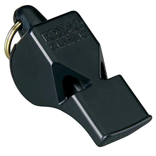 Fox 40 Classic Safety Whistle, Black | Loud 115dB Pealess Design for Officials thumbnail 1