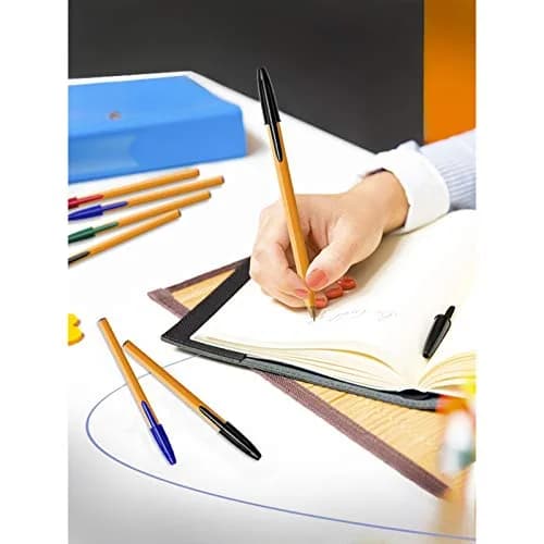 BIC Orange Fine Ballpoint Pen 0.8mm | Long-Lasting Ink, Precise Fine Point (20 Pack) thumbnail 2