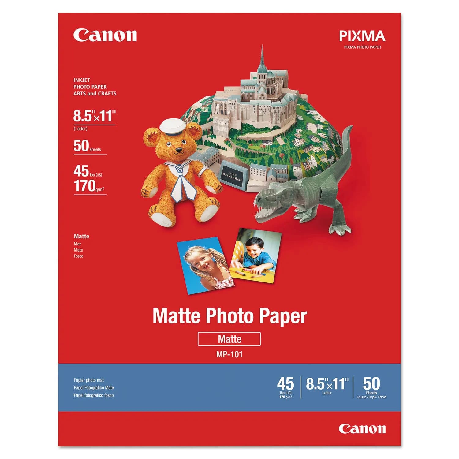 Canon Photo Paper Plus Matte 8.5 x 11 Inch (21.6 x 27.9 cm) | 50 Sheets - main product image