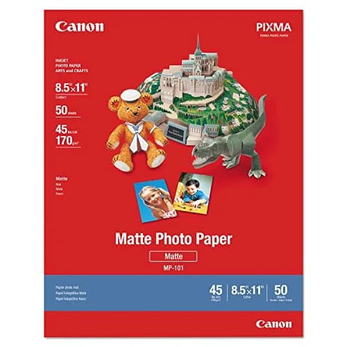 Canon Photo Paper Plus Matte 8.5 x 11 Inch (21.6 x 27.9 cm) | 50 Sheets thumbnail 1