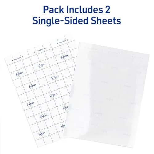Avery Clear Self-Adhesive Laminating Sheets 9" x 12" (2 Sheets) | Permanent Document Protection thumbnail 2