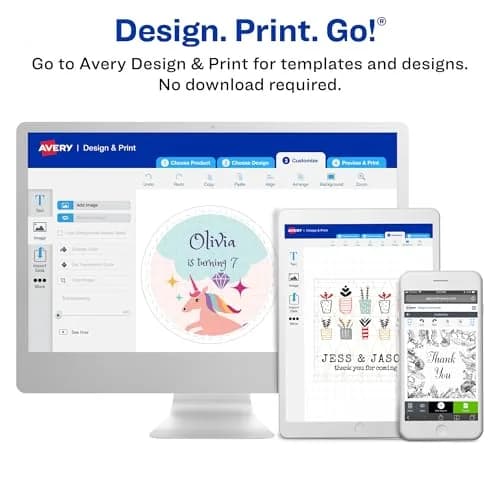 Avery Removable Labels 0.75" x 1.5" | Customizable, Easy to Remove, Compatible with Laser & Inkjet Printers thumbnail 7