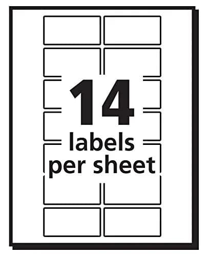 Avery Removable Labels 0.75" x 1.5" | Customizable, Easy to Remove, Compatible with Laser & Inkjet Printers thumbnail 4