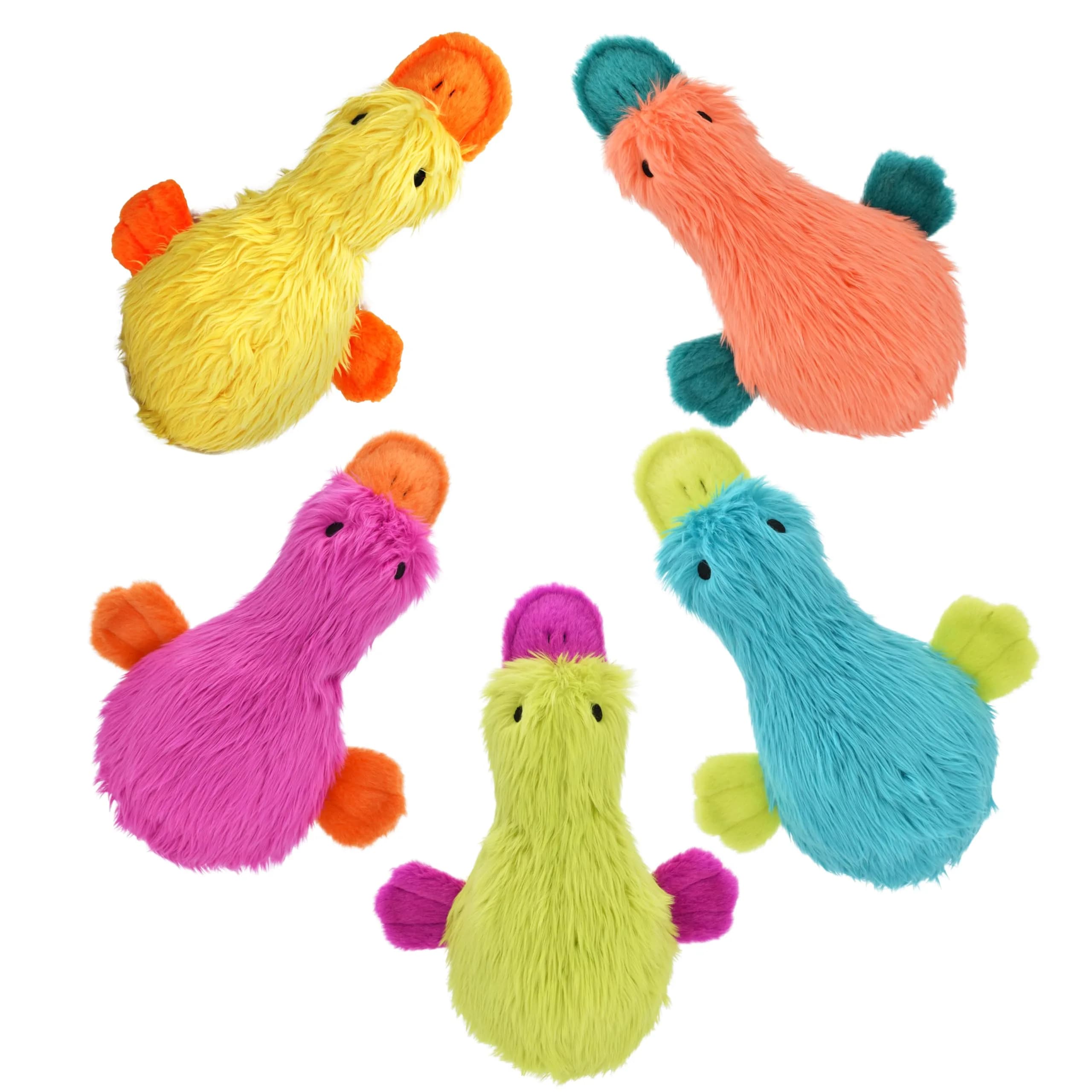 Multipet Duckworth Plush Dog Toy 15 inch | Assorted Colors, Soft & Squeaky (70-120 chars) — Assorted Colors