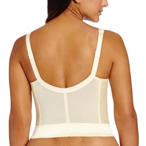 Carnival Women's Front Closure Longline Champagne 36D | Supportive, Comfortable & Youthful Fit thumbnail 6