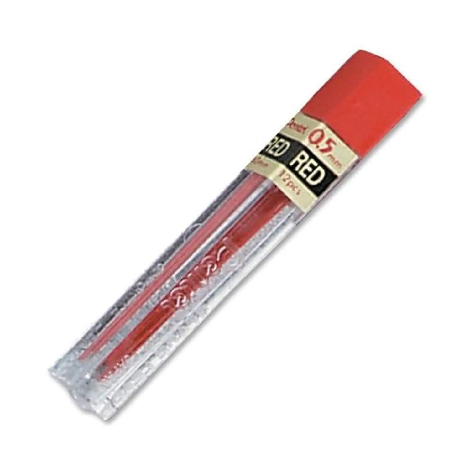 Pentel 0.5 mm Red Lead Refills | Fine Point, Refillable Mechanical Pencil Lead, 1 Count — Red
