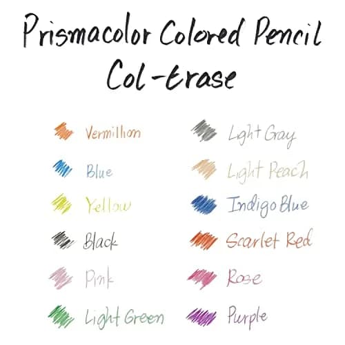 Prismacolor Col-Erase Erasable Colored Pencils, 24 Count | Vivid Colors for Art & Illustration thumbnail 4