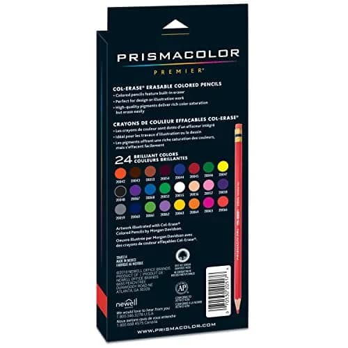 Prismacolor Col-Erase Erasable Colored Pencils, 24 Count | Vivid Colors for Art & Illustration thumbnail 7