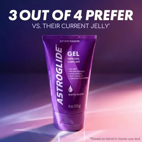 Astroglide Water-Based Gel Personal Lubricant 118ml (4 Fl Oz) | No Drip, Hypoallergenic Formula thumbnail 3