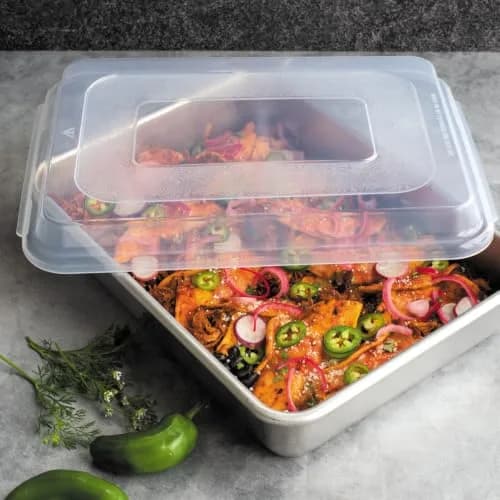 Nordic Ware 9 x 13 Aluminum Commercial Cake Pan with Lid | Durable, Even-Baking Aluminum Pan in USA thumbnail 7