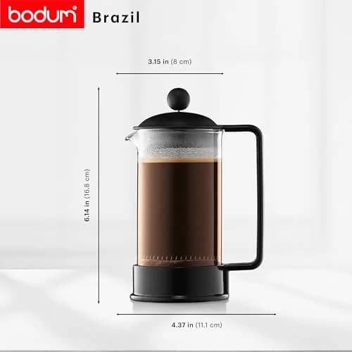 Bodum Brazil French Press Coffee Maker 355ml (12oz) | Iconic Design, Full Flavor Extraction thumbnail 3