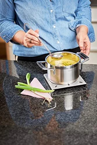 Rösle Stainless Steel Sauce Ladle, Hooked Handle, 2-Ounce | German Design, Precise Pouring, 9.9" Length thumbnail 2