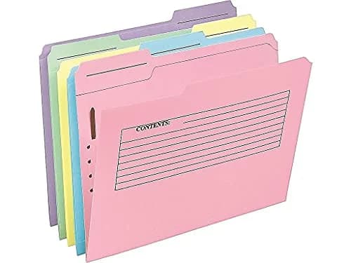 Pendaflex Printed Notes Folders with Fastener, Letter Size, Assorted Colors (Pack of 30) | SFI Certified Paper thumbnail 2