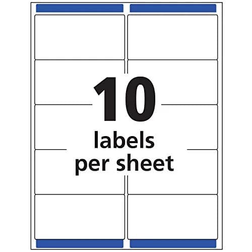 Avery Printable Shipping Labels with Sure Feed 2" x 4" | Matte Clear Customizable Stickers for Mailing & Shipping thumbnail 6