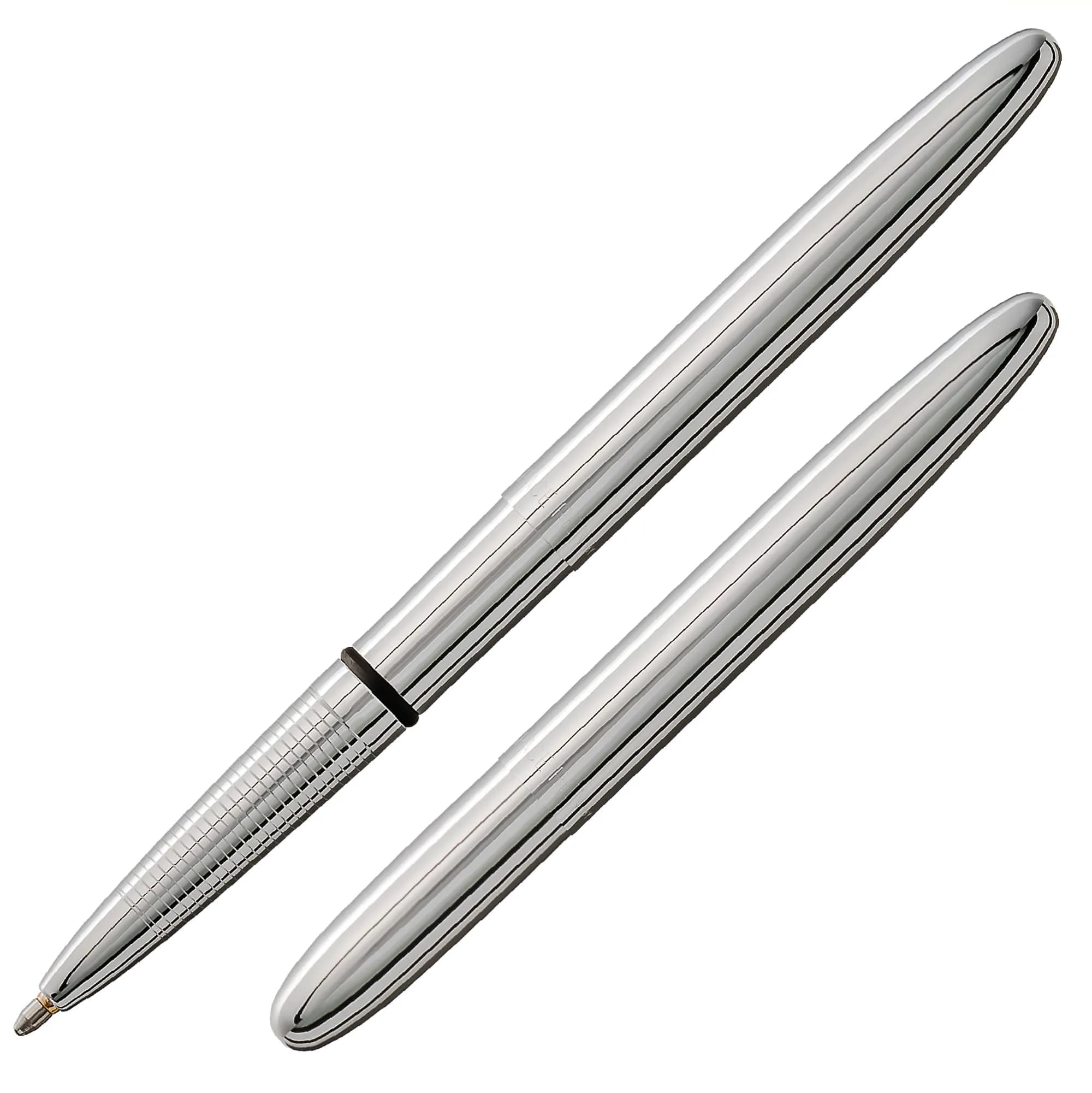 Fisher Space Pen Solar Flare Gold Titanium Nitride Bullet Pen 10.6 mm (0.42 in) | Writes Upside Down & in Extreme Temperatures — Chrome