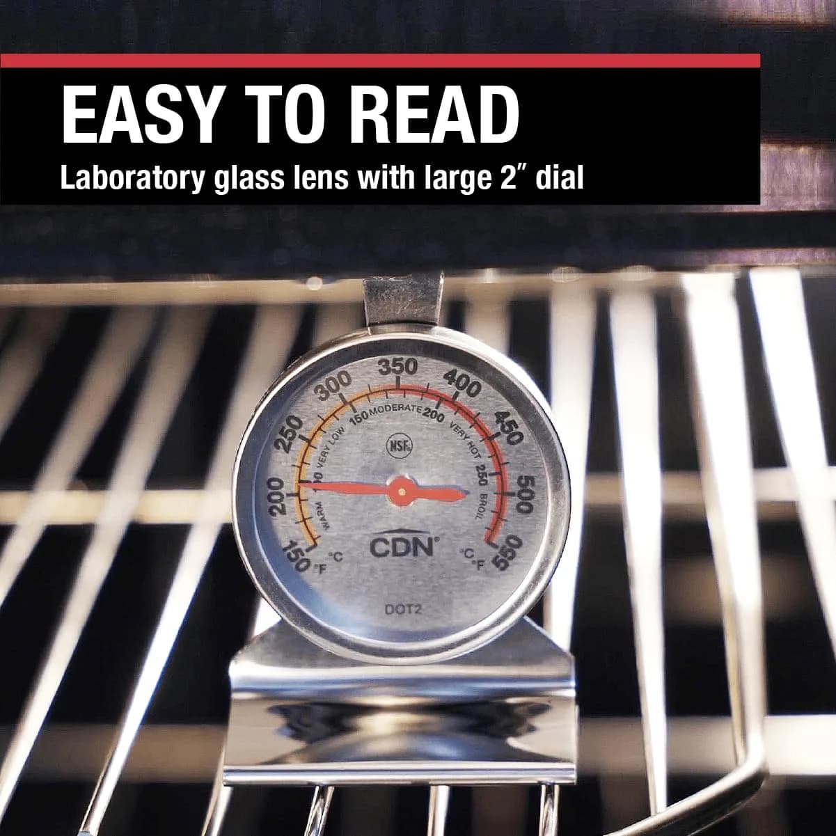 CDN ProAccurate Oven Thermometer DOT2 | 2.27 kg (5 lb) - NSF Certified - view 3