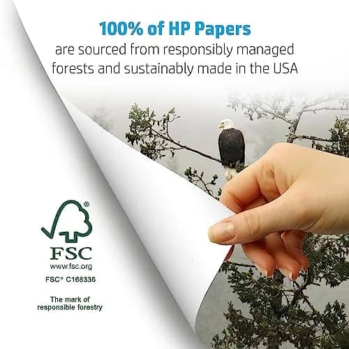 HP Premium 32 lb Copy Paper 8.5 x 11 Inches, 500 Sheets | Bright White, FSC Certified, Made in USA thumbnail 5