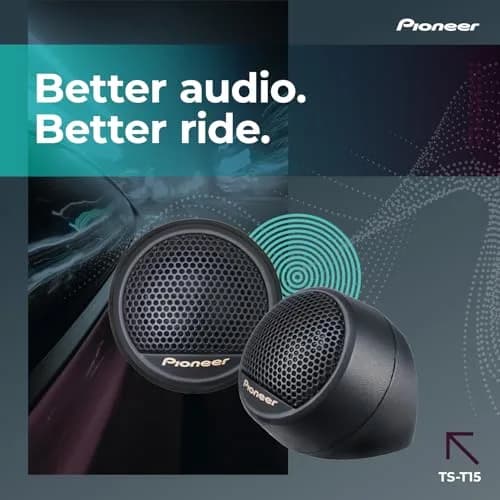 Pioneer TS-T15 3/4" Soft Dome Component Tweeters 120W Max | Clear Highs, Smooth Sound thumbnail 2