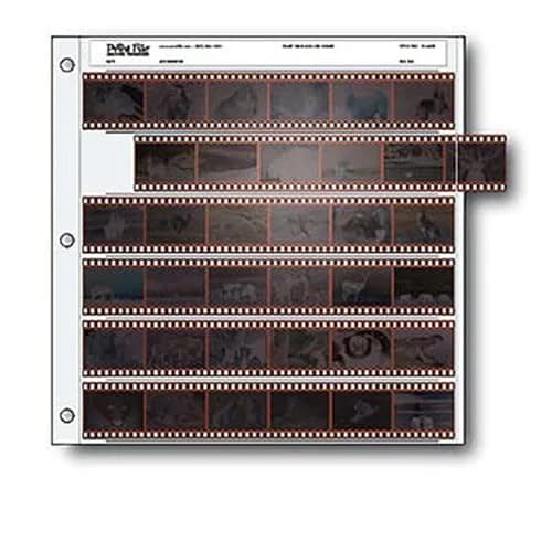 Print File 35mm Negative Pages Pack of 25 | Holds Six Strips of Six Frames, Long-Term Archival thumbnail 1