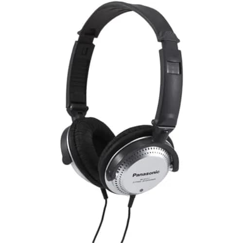 Panasonic On Ear Headphones with XBS Port & Volume Control | Foldable Lightweight Design (Black & Silver) thumbnail 1