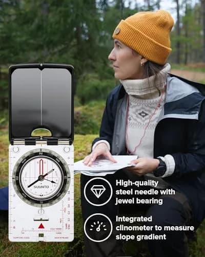 Suunto MC-2 NH USGS Compass | Global Use Mirror Sighting Compass thumbnail 3