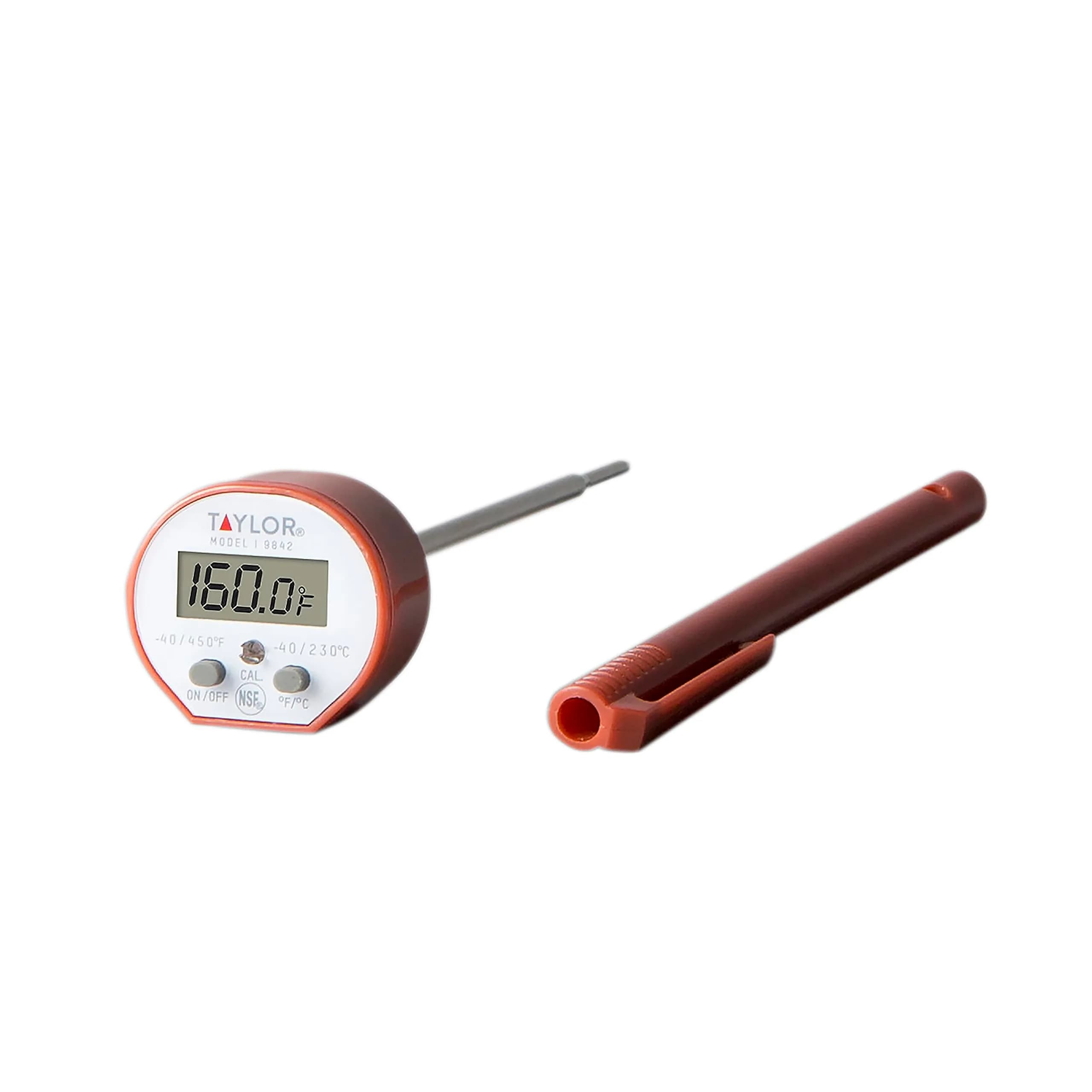 Taylor Waterproof Digital Instant Read Thermometer for Cooking, BBQ, Grilling, Baking, Meat | Waterproof, Recalibratable, 450°F - main product image