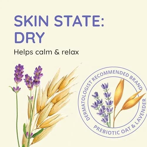 Aveeno Stress Relief Moisturizing Body Lotion with Lavender Scent, Natural Oatmeal 355ml (12 fl. oz) | Dermatologist Recommended for Sensitive Skin thumbnail 5