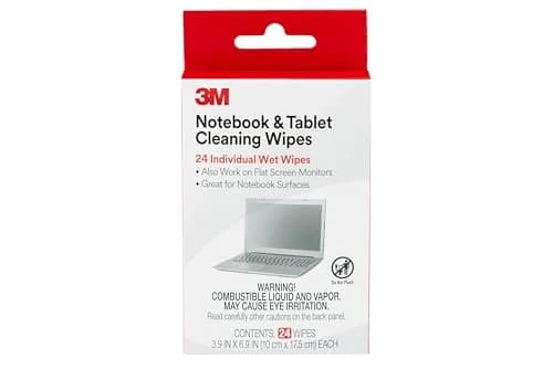 3M Notebook Screen Cleaning Wipes, 24 Count | Cleans Fingerprints & Smudges Without Static Discharge thumbnail 1