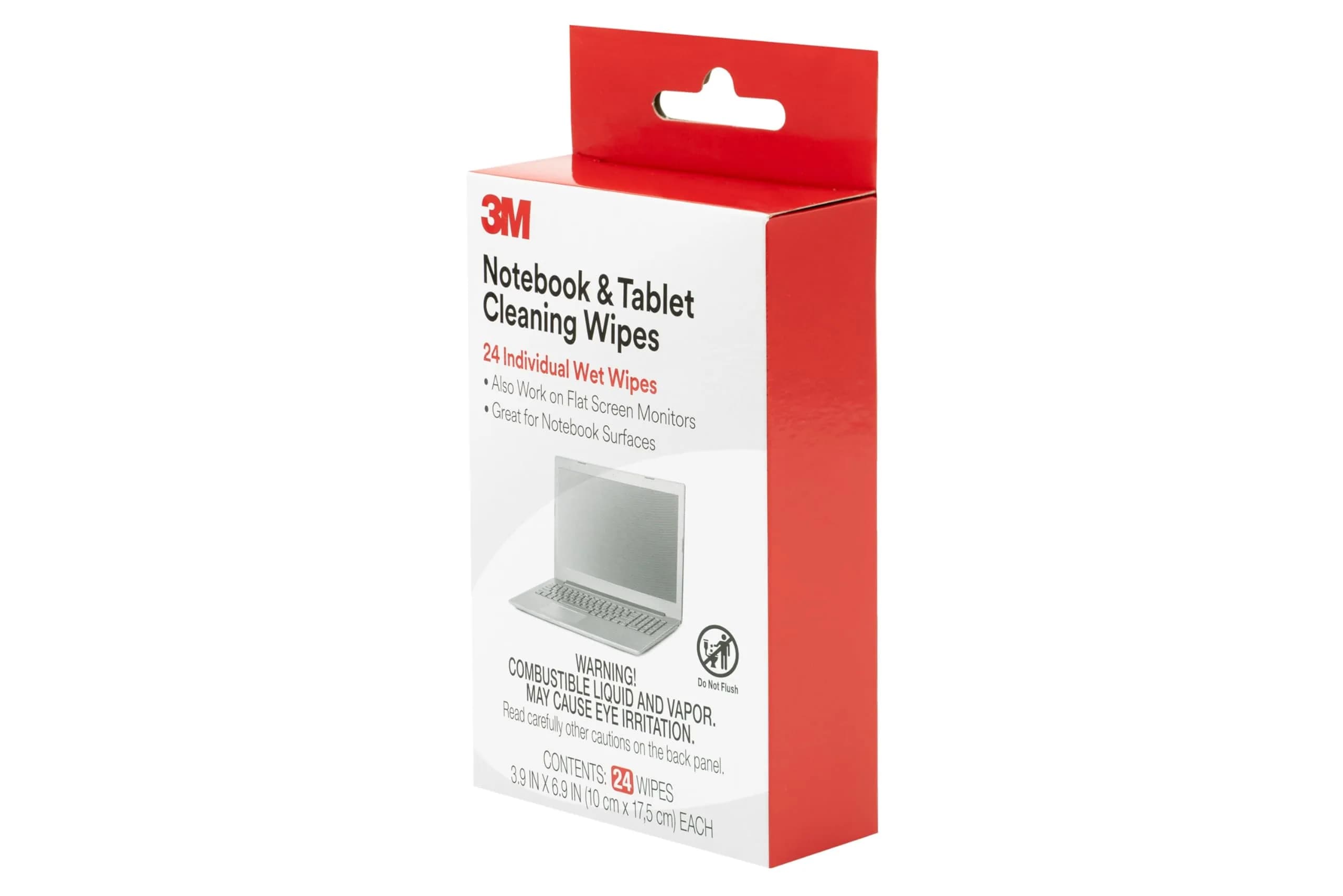 3M Notebook Screen Cleaning Wipes, 24 Count | Cleans Fingerprints & Smudges Without Static Discharge - view 3