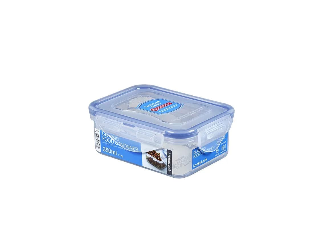 LocknLock Airtight Rectangular Food Storage Container 350ml (11 oz) | BPA-Free, Freezer-Safe, Leak-Proof — 1-1/2 Cup