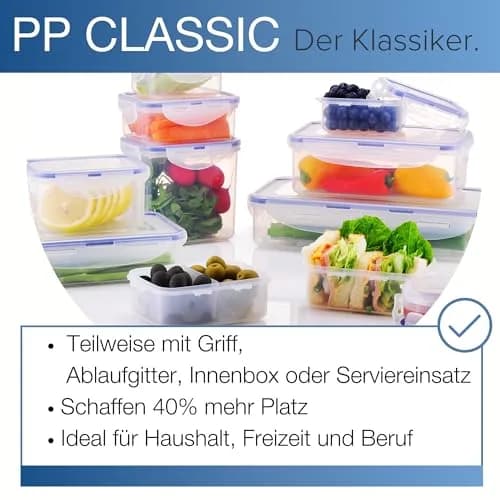 LocknLock Airtight Rectangular Food Storage Container 350ml (11 oz) | BPA-Free, Freezer-Safe, Leak-Proof thumbnail 4