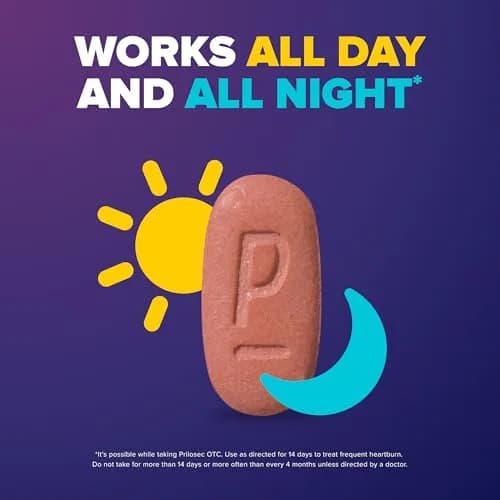 Prilosec OTC Omeprazole 20mg Tablets | 24-Hour Heartburn Relief for Adults thumbnail 6