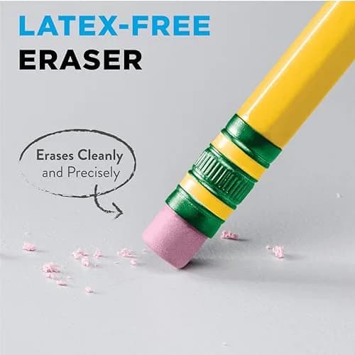 Ticonderoga Wood-Cased Pencils, Unsharpened, HB Soft, Yellow, 24 Count | Smooth Graphite for Students & Office thumbnail 5