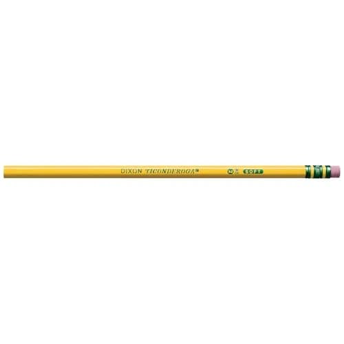 Ticonderoga Wood-Cased Pencils, Unsharpened, HB Soft, Yellow, 24 Count | Smooth Graphite for Students & Office thumbnail 2