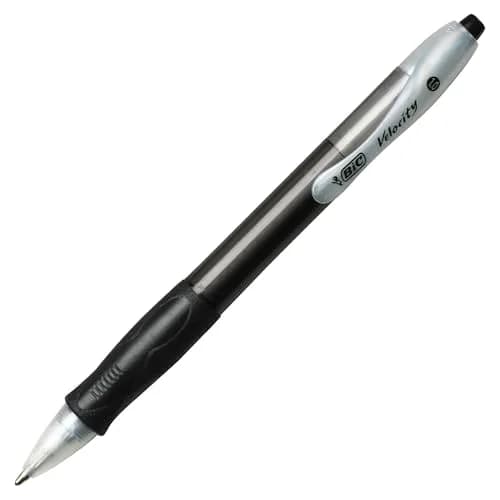 BIC Velocity Retractable Ballpoint Pens, Medium Point (1.0 mm), Black Ink, 12 Pack | Smooth, Reliable Office & School Pen thumbnail 4