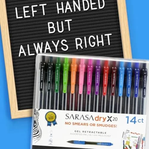 Zebra Pen SARASA X20 Retractable Gel Pens, Assorted Ink, 0.7mm, 10-Pack | Smooth Writing, Rapid Dry Ink thumbnail 5