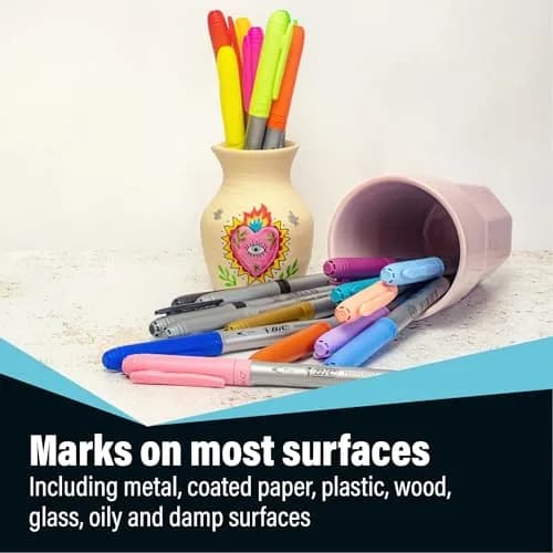 BIC Intensity Black Permanent Markers Fine Point | Long Lasting, Precise Lines for Art & Writing thumbnail 2