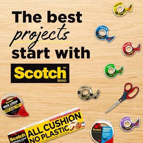 Scotch Transparent Tape 3/4 in x 1000 in Rolls | 6 Boxes, Clear Adhesive Tape for Office and Home Use thumbnail 9