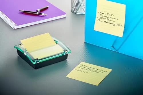 Post-it Note Dispenser with Super Sticky Notes, Black, 4 in. x 4 in. (1 Dispenser, 90 Sheets) | Holds Notes for Desk Organization thumbnail 4